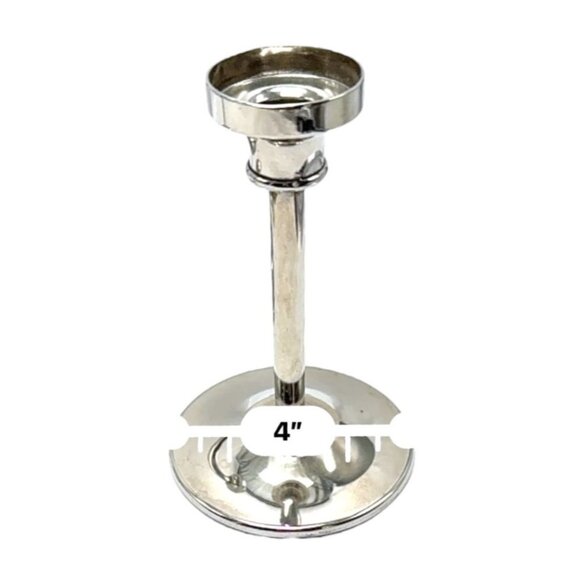 Godinger Silver Plate Candle Holder Set With Tray - Picture 9 of 10